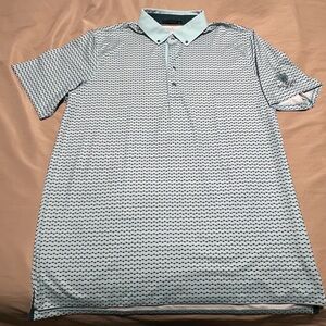 Greyson Trump National Golf Tennis Polo Green Pink Geometric Design Mens XL